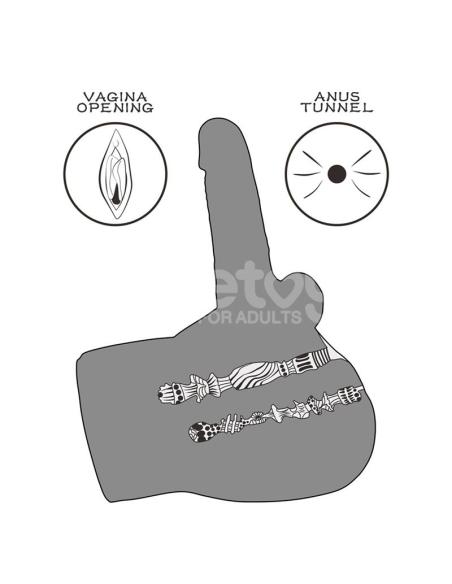 Streetgirls 17 Masturbador con Dildo Articulable