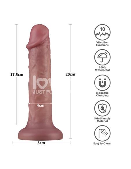 Dildo Dual Density con Vibración 8
