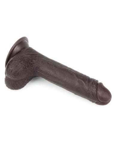 Dildo con Piel Retractil 7 Negro