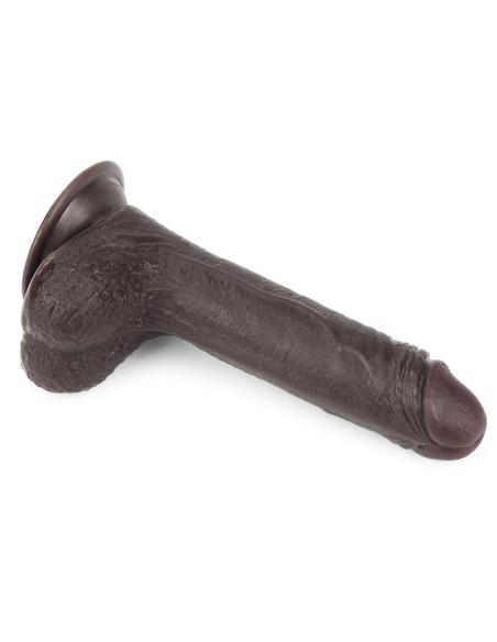 Dildo con Piel Retractil 7 Negro