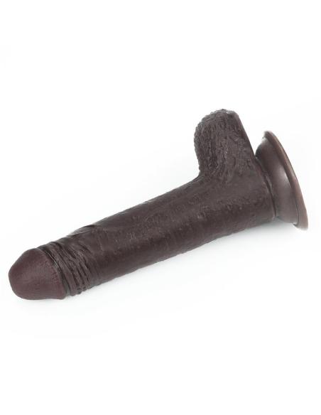 Dildo con Piel Retractil 7 Negro