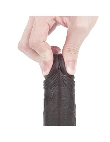 Dildo con Piel Retractil 7 Negro