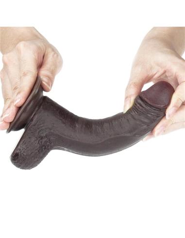 Dildo con Piel Retractil 7 Negro