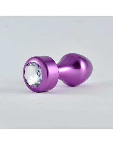 Plug Anal Púrpura Rosebud con Joya