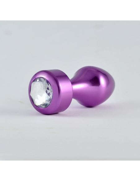 Plug Anal Púrpura Rosebud con Joya