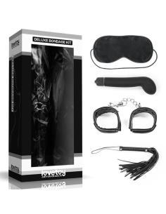 Kit Bondage Deluxe con Vibrador Negro