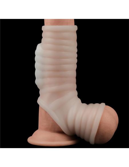 Funda el pene y testículos con vibración Wave Knights
