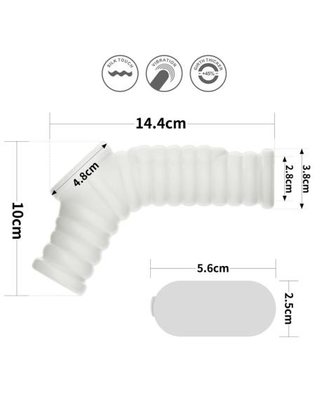Funda el pene y testículos con vibración Wave Knights