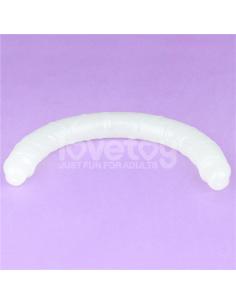 Dildo Doble Lumino Luz Azul 18.5 2