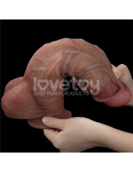 Dildo Dual Layered XXL 10.5 Negro
