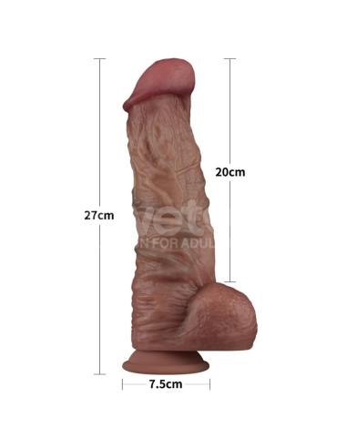 Dildo Dual Layered XXL 10.5 Negro