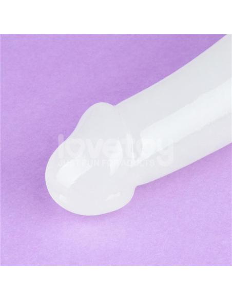 Dildo doble Lumino Play Luz Azul 10.5