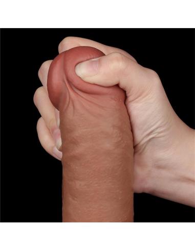 Dildo con Piel Retractil 9.5 Bronceado