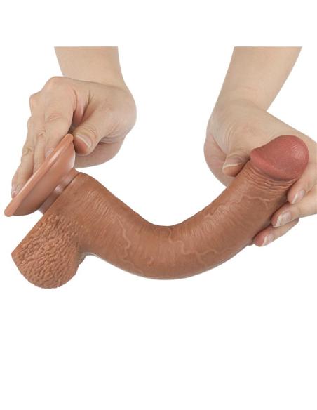 Dildo con Piel Retractil 9 Bronceado