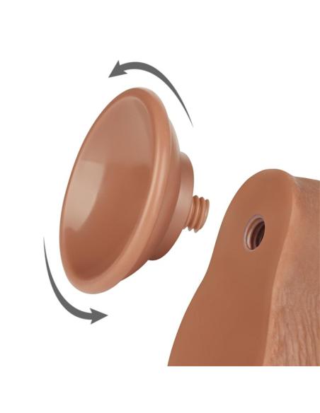 Dildo con Piel Retractil 7.5 Bronceado