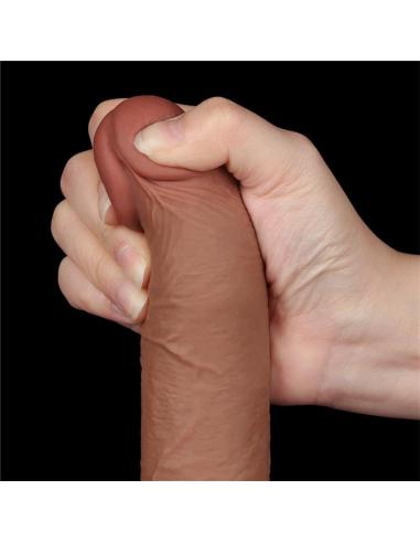 Dildo con Piel Retractil 7.5 Bronceado