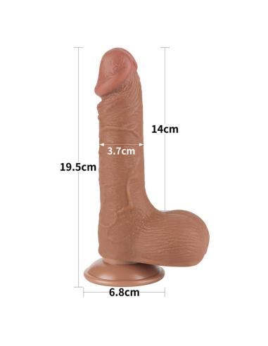 Dildo con Piel Retractil 7.5 Bronceado