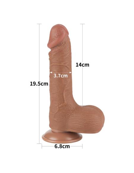 Dildo con Piel Retractil 7.5 Bronceado