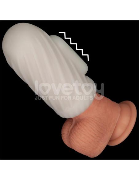 Knights Ring Funda para el Pene y Estimulador Spiral