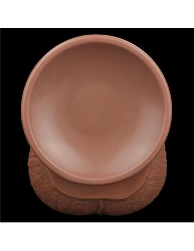 Dildo Dual Density Piel Deslizante Retractil 13.5