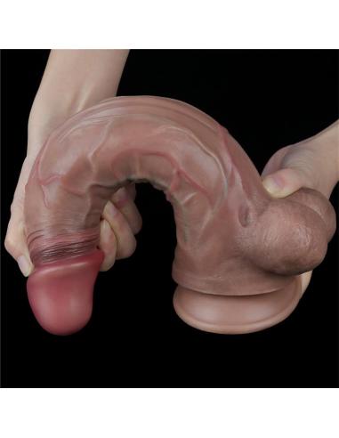 Dildo Realista Doble Capa Silicona Platinum 11.5