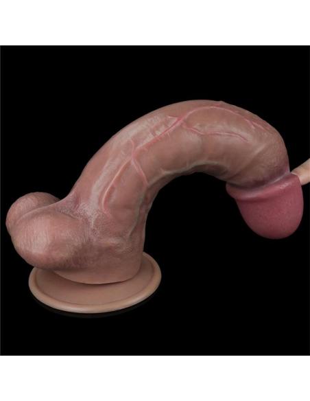 Dildo Doble Capa Silicona Platinum 10.5