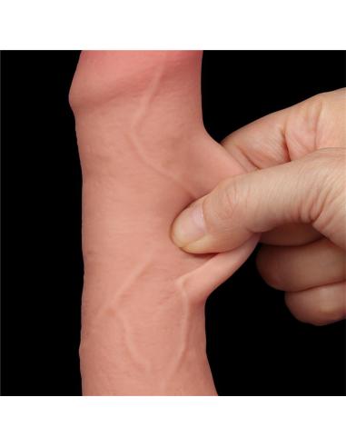 Dildo Dual Layer Piel Deslizante Retractil 7