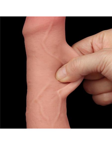 Dildo Dual Layer Piel Deslizante Retractil 7
