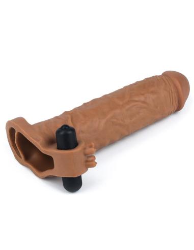 Funda para el Pene Pleasure X-Tender Marron Add 2