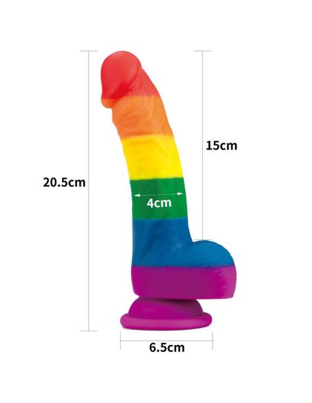 Dildo Prider 8 Silicona Líquida LGBT