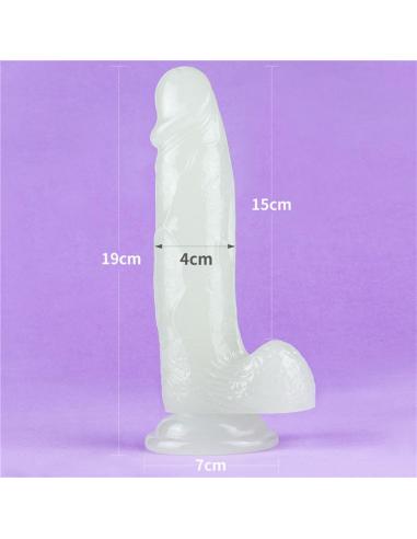 Dildo Lumino 7.5 Luz Azul