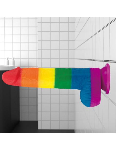 Dildo Prider 9 Silicona Líquida LGBT