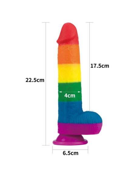 Dildo Prider 9 Silicona Líquida LGBT