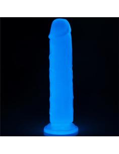 Dildo Lumino 8 Luz Azul