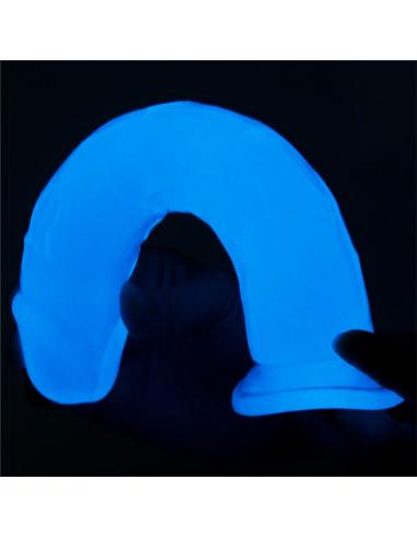 Dildo Lumino 8 Luz Azul