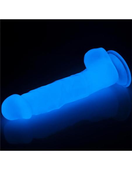 Dildo 8.5 Lumino Luz Azul
