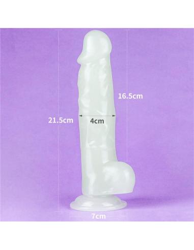 Dildo 8.5 Lumino Luz Azul
