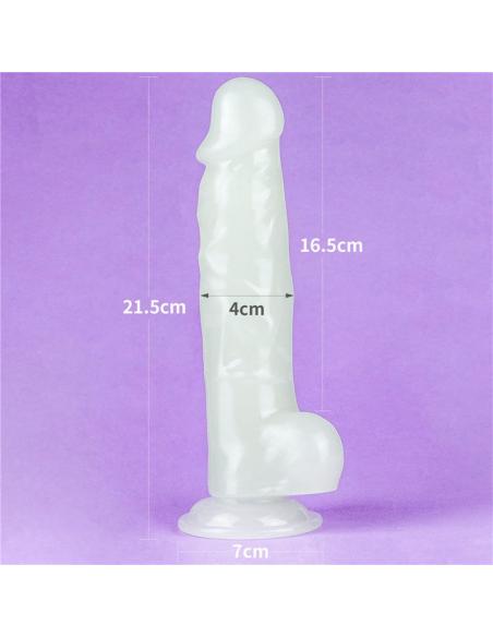 Dildo 8.5 Lumino Luz Azul