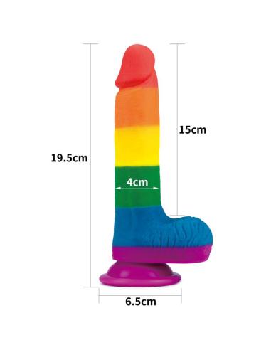 Dildo Prider 7.5 Silicona Líquida LGBT