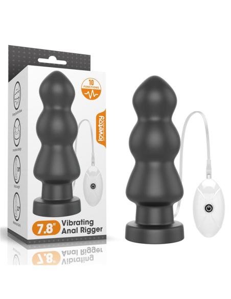 Plug Anal con Vibración King Sized 7.8 Negro