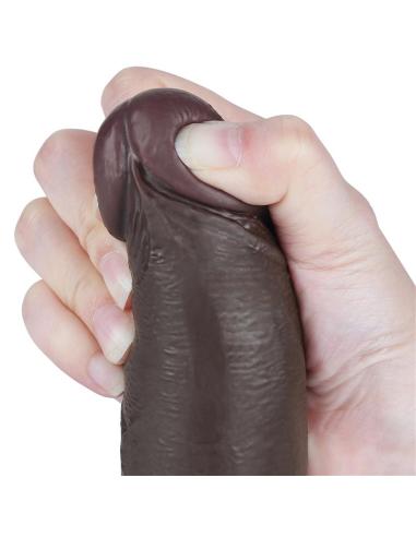 Dildo Dual Layer Piel Deslizante Retractil 8.5
