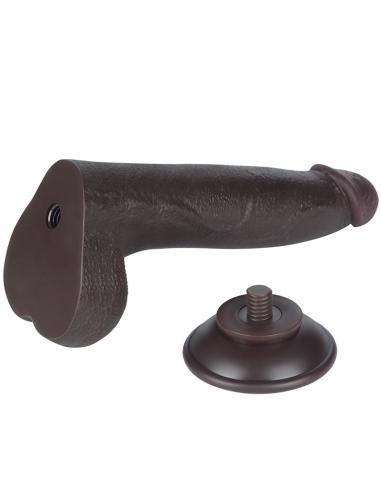 Dildo Dual Layer Piel Deslizante Retractil 8.5