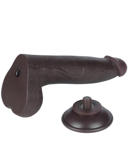 Dildo Dual Layer Piel Deslizante Retractil 8.5