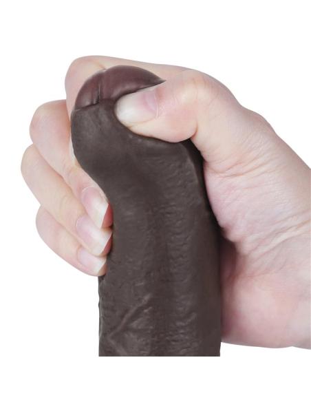 Dildo Dual Layer Piel Retractil 7