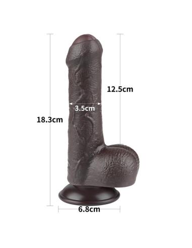 Dildo Dual Layer Piel Retractil 7