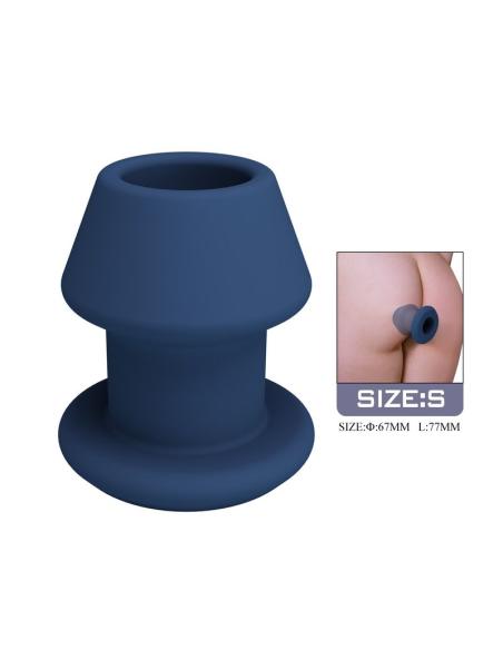 Mr play - jack plug anal hueco silicona azul talla s