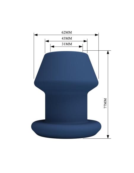 Mr play - jack plug anal hueco silicona azul talla s