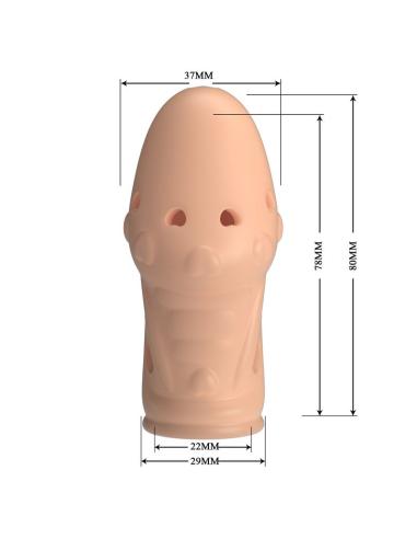 Pretty love - socker funda para pene texturizada color natural