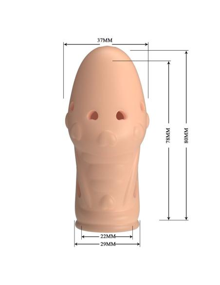 Pretty love - socker funda para pene texturizada color natural