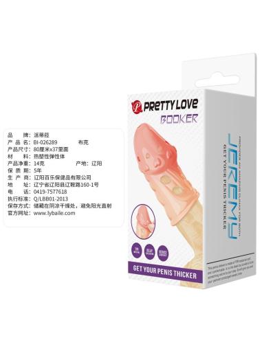 Pretty love - socker funda para pene texturizada color natural